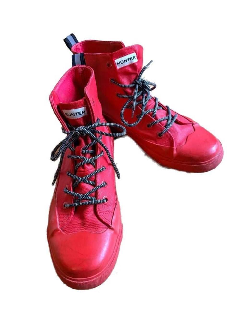 Hunter Red High Top Sneakers Size Men's 10 Women's 12
